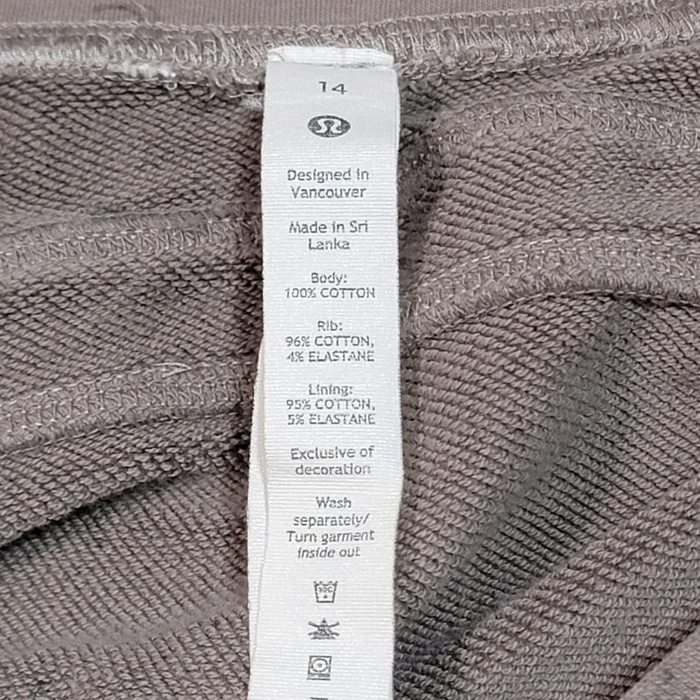 Lululemon Athletica Scuba Knit Jogger Pants Size 14 Pockets Stretch‎ Drawstring